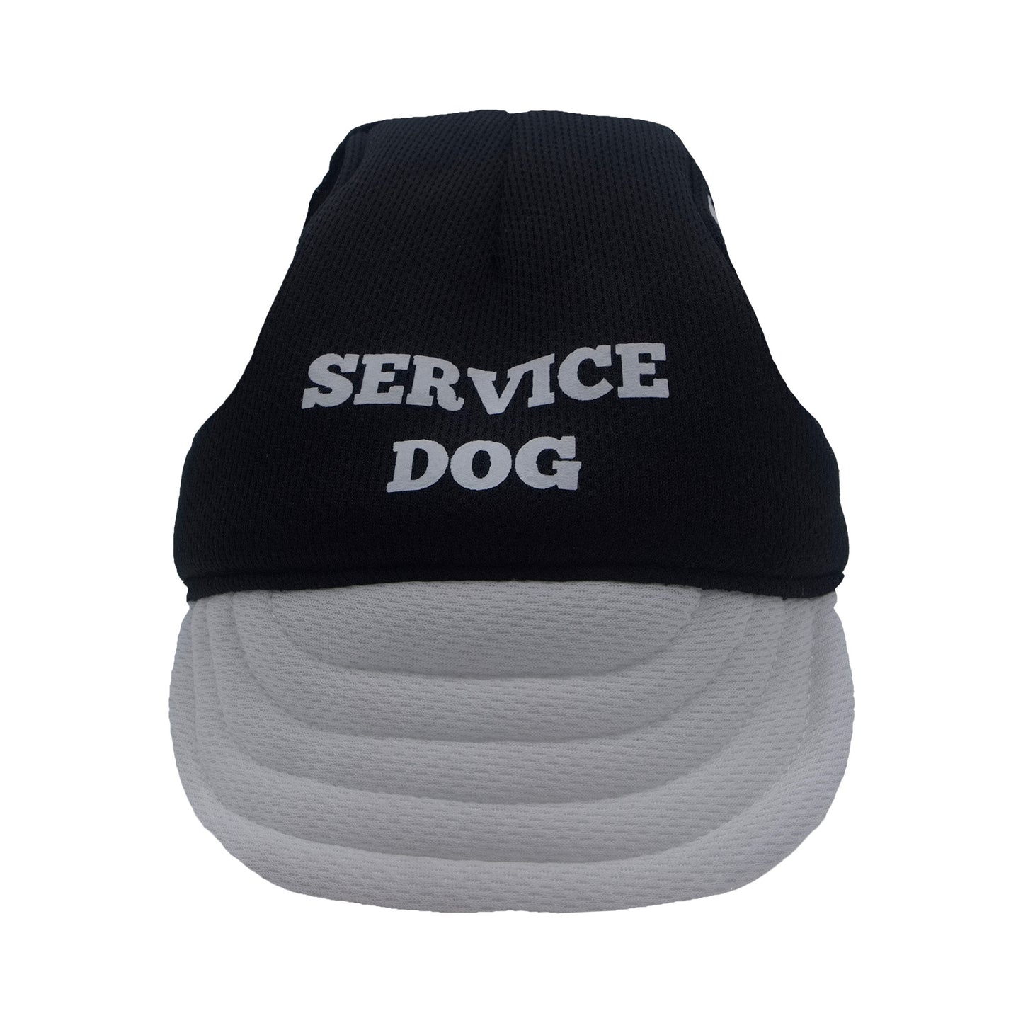 Black & White Service Dog Dog Hat