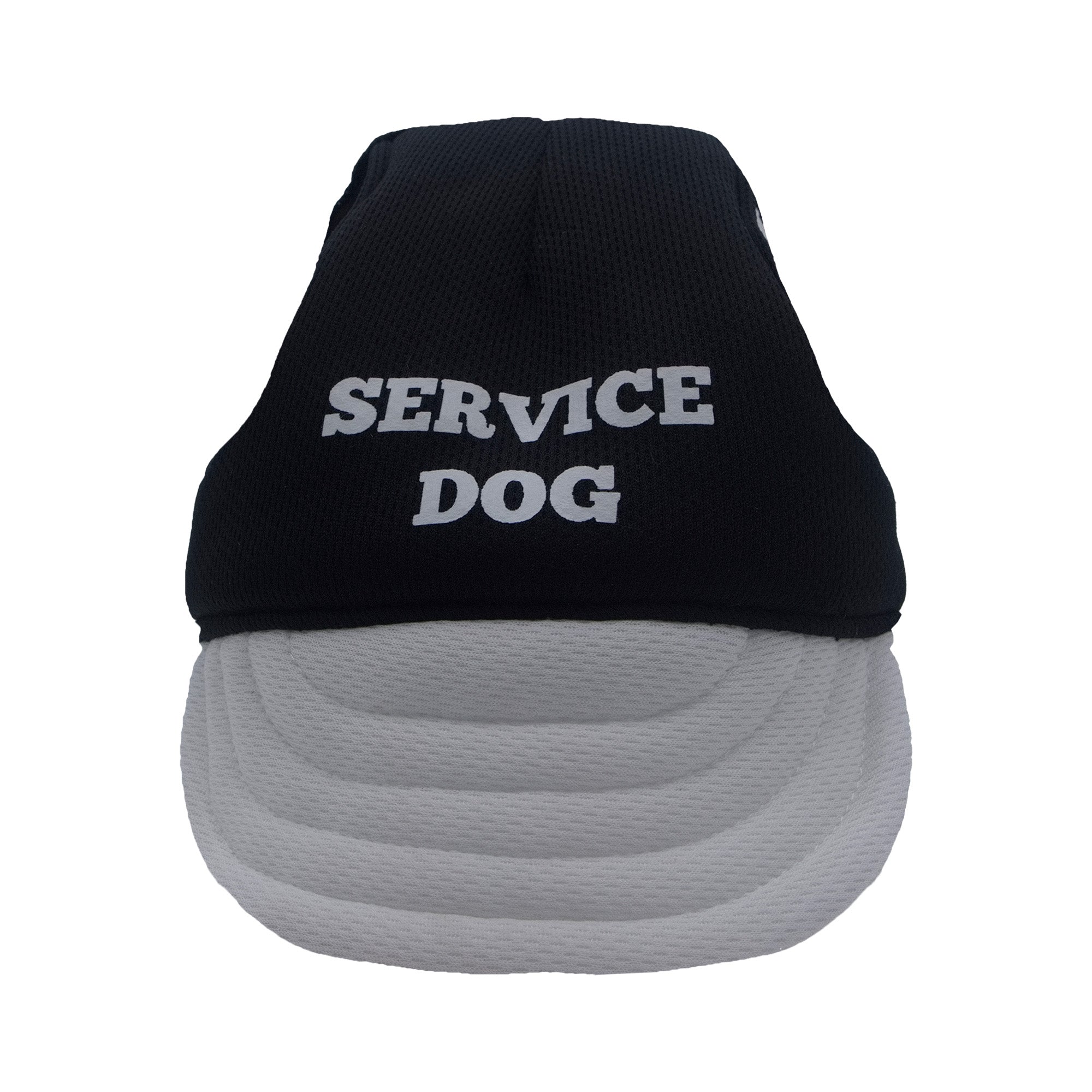Black & White Service Dog Dog Hat