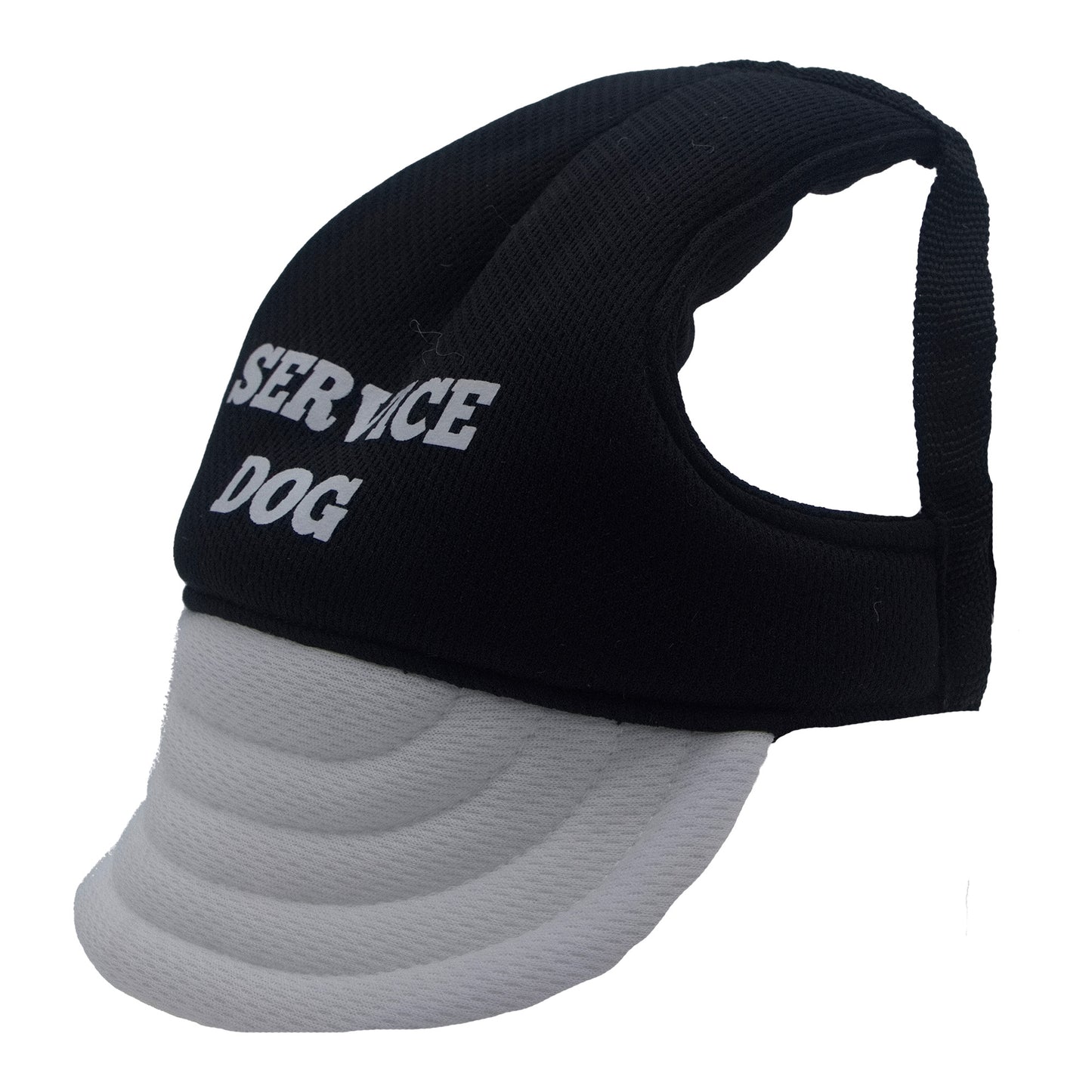 Black & White Service Dog Dog Hat