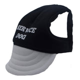 Black & White Service Dog Dog Hat