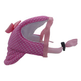 Pink Dots with Bow Dog Hat