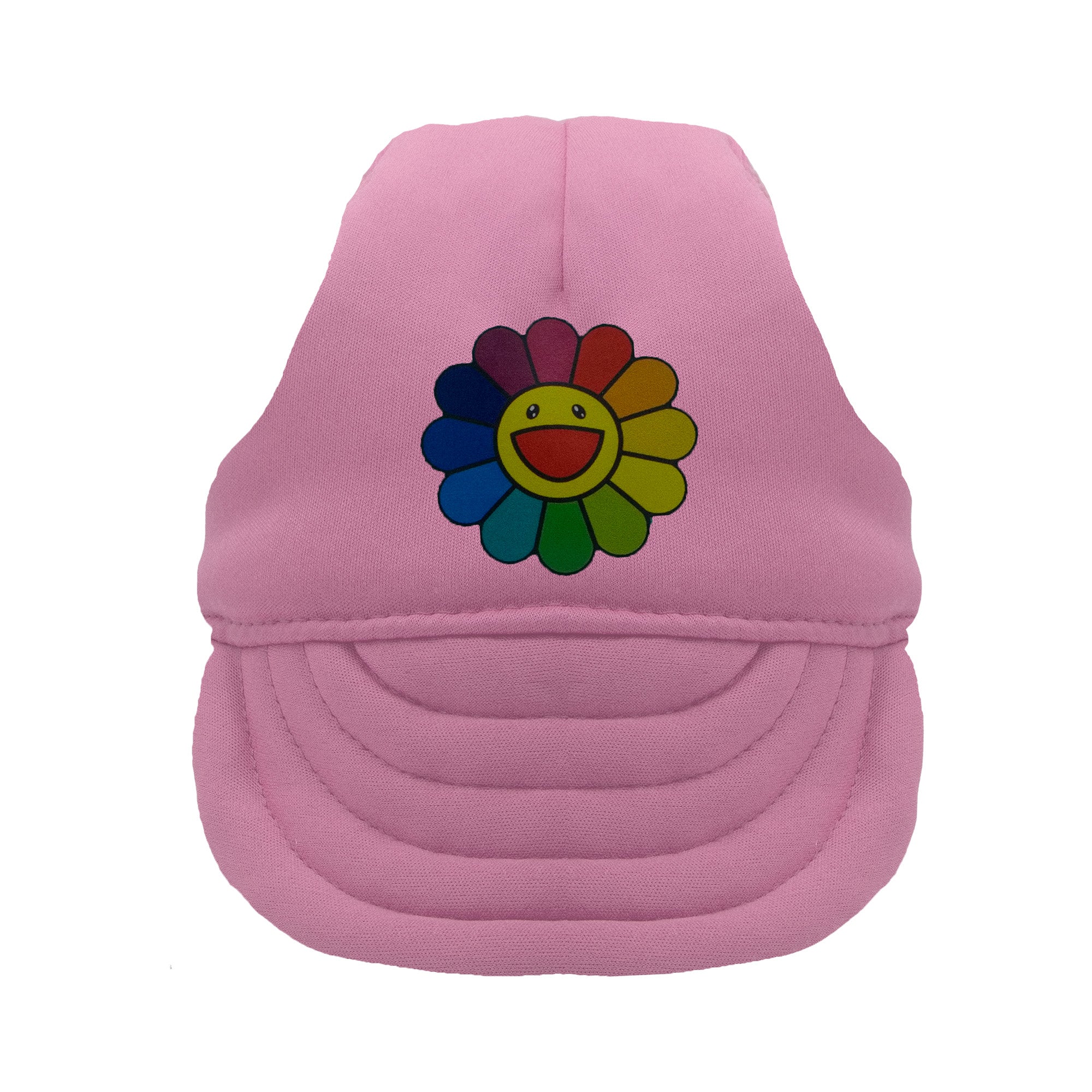 Pink Rainbow Flower Dog Hat