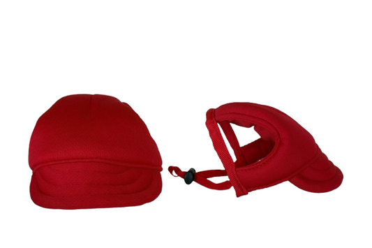 Solid Red dog hat