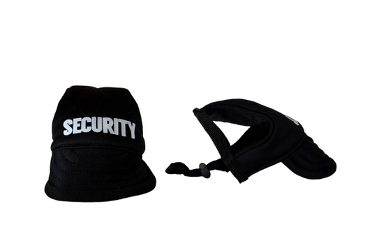 black-security-hat-dog
